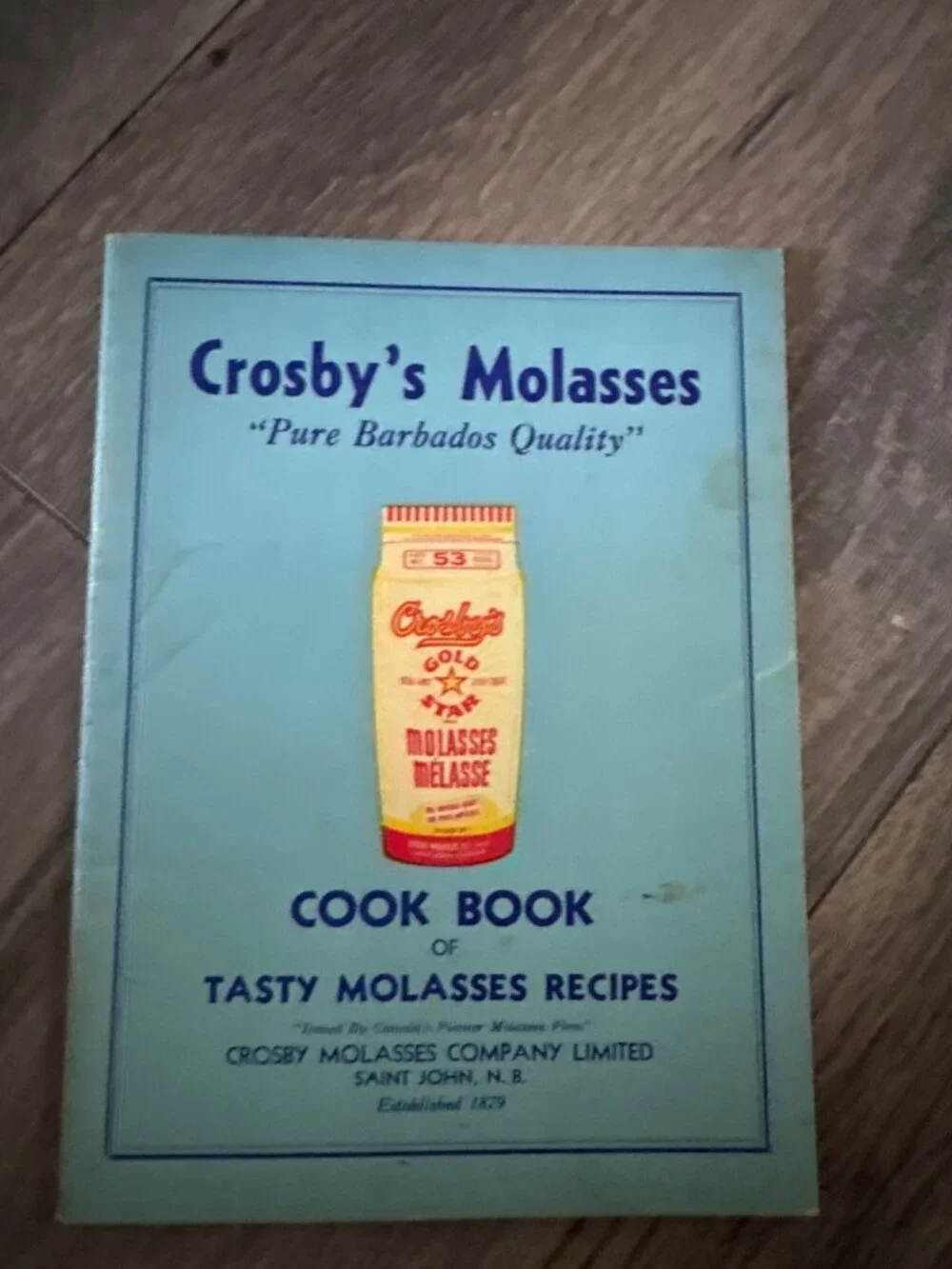 Crosbys Molasses Cookbook Of Tasty Molasses Recipes Vintage Saint John Canada